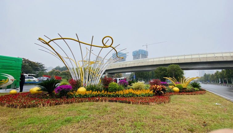 迎雙節氛圍營造